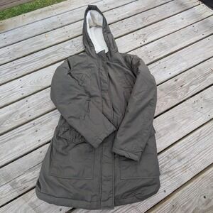 Levi's green and white coat with‎ Sherpa lined hood